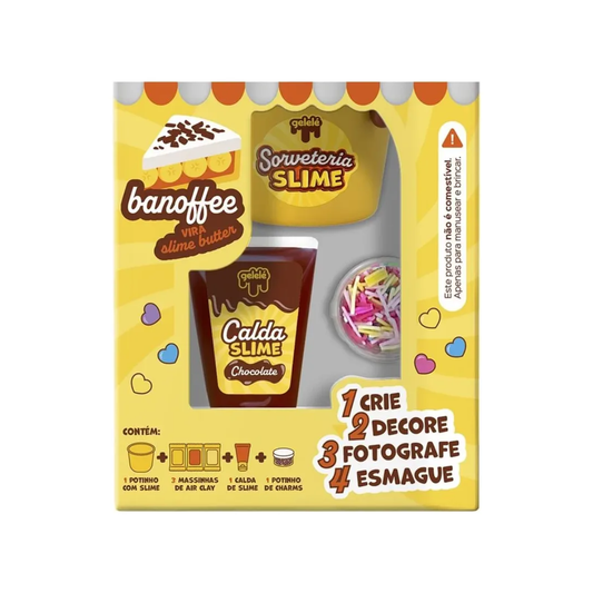Kit de Slime Creativo - Temática Helado de Banoffee