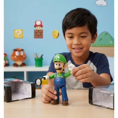 Figura Super Mario Bros Luigi 13 cm