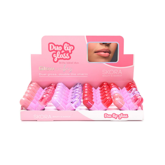 Brillo Labial Corazón Dúo Skora Beauty