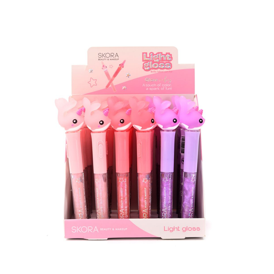 Brillo Labial Infantil con Luz Skora Beauty