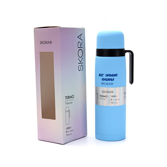 Termo Skora Smile 1000 ml Acero Inoxidable - Celeste