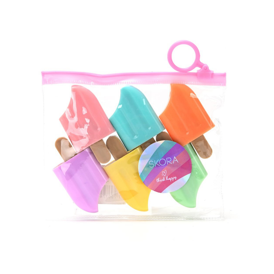 Set de Resaltadores Helado Skora x6 Think Happy