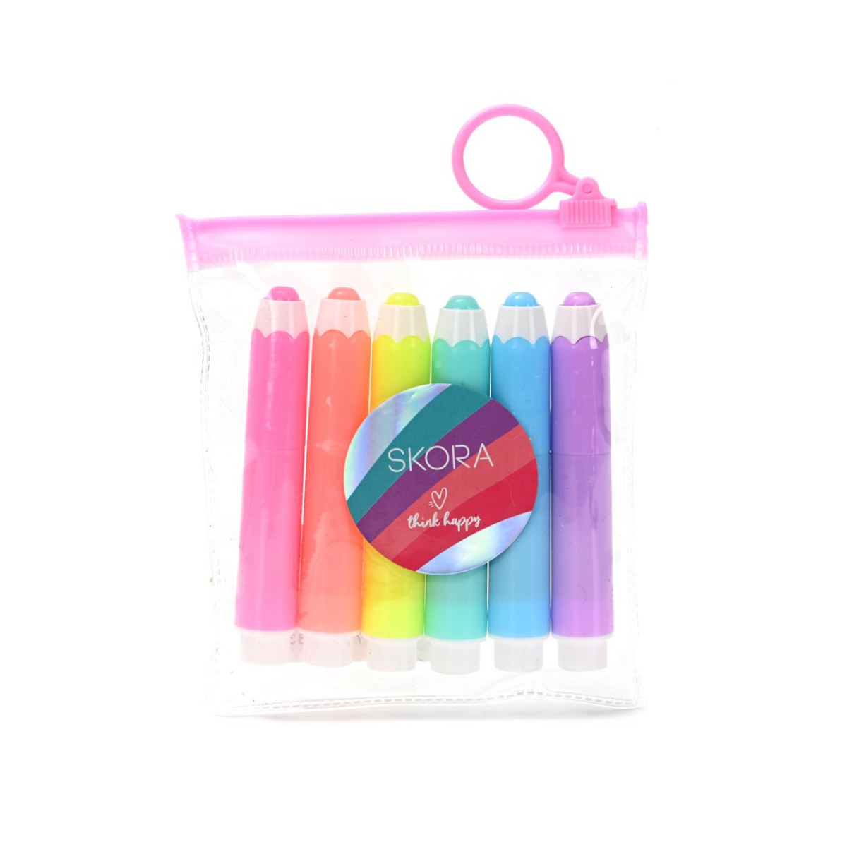 Set de Resaltadores Finos Simplicity Skora x6 Think Happy
