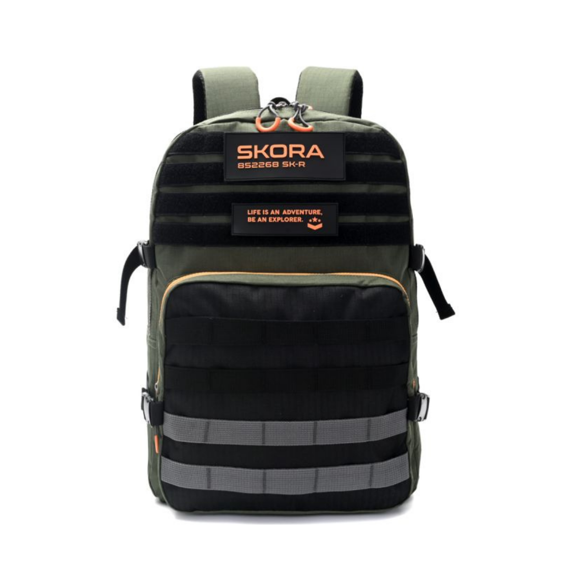 Mochila Let’s Play Gamer Pipping Naranja 18” con Llavero