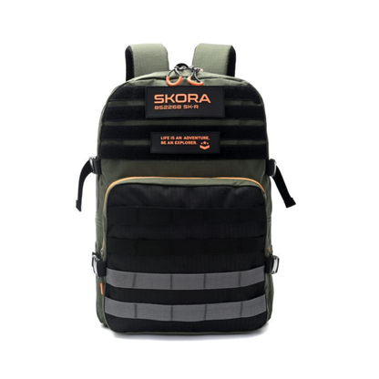 Mochila Let’s Play Gamer Pipping Naranja 18” con Llavero