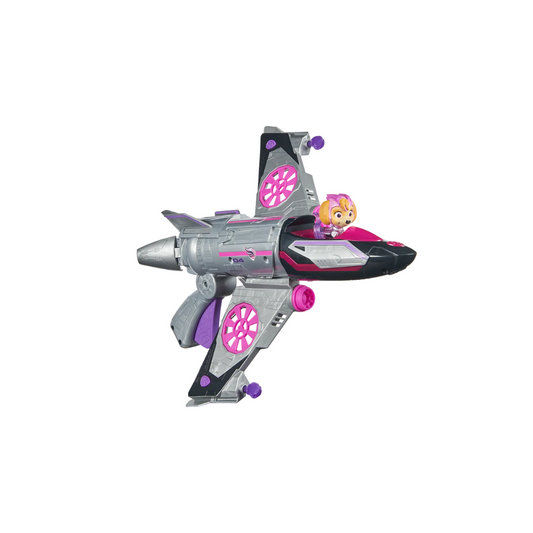 Vehículo Con Figura Mighty Movie Transforming Jet Skye Paw Patrol Vulcanita