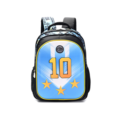 Set Escolar Celeste de Messi – Mochila 16” de Espalda, Lunchera y Cartuchera