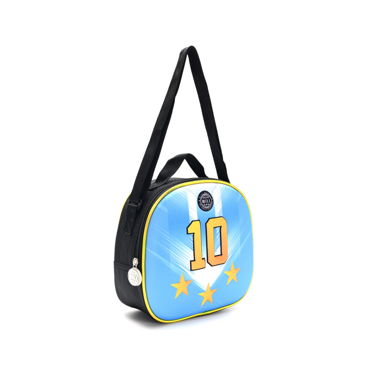 Set Escolar Celeste de Messi – Mochila 16” de Espalda, Lunchera y Cartuchera