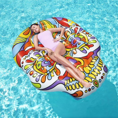 Flotador Isla Gigante Fiesta Calavera 193x141 cm