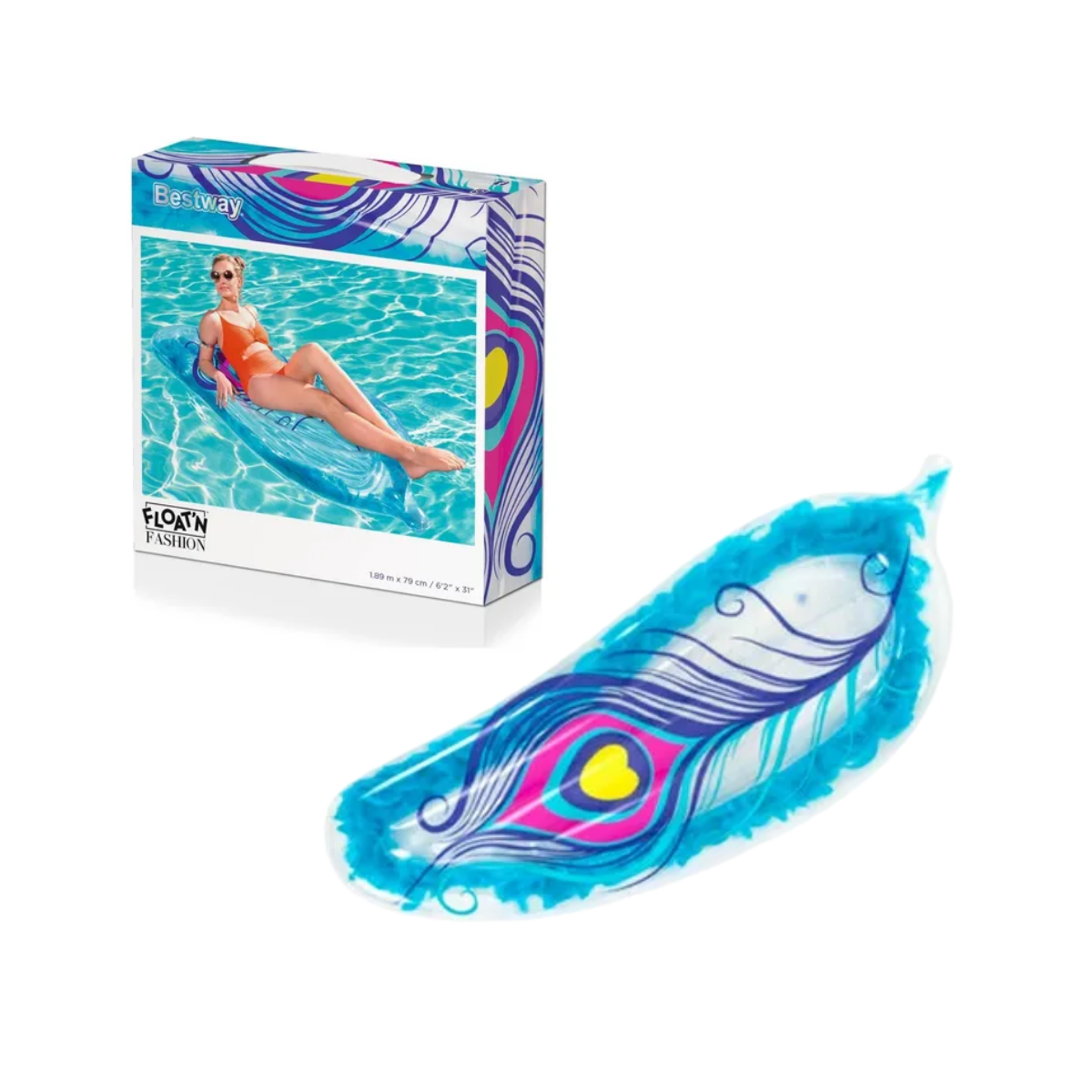 Colchoneta Flotador Pluma Inflable Gigante 183 cm