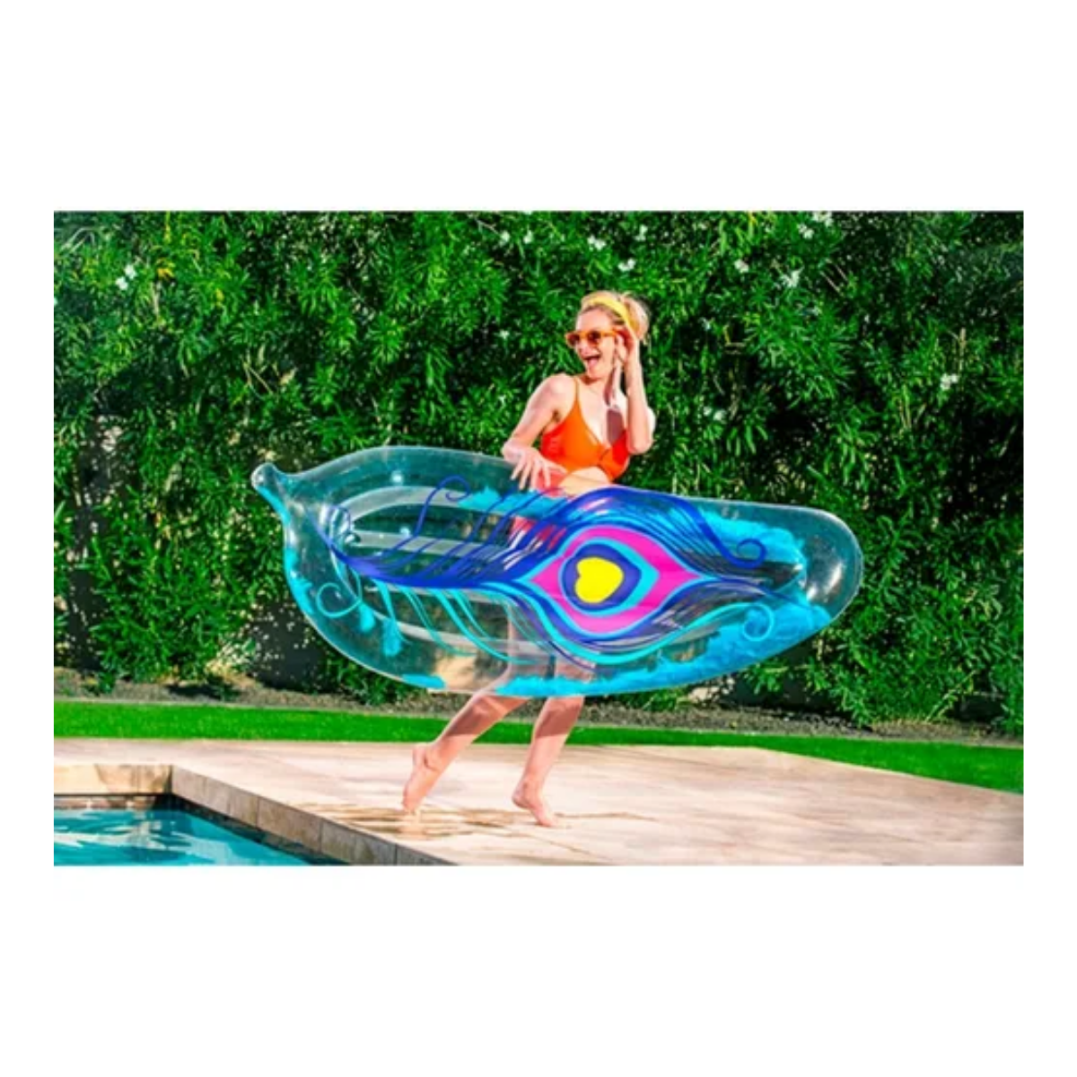 Colchoneta Flotador Pluma Inflable Gigante 183 cm