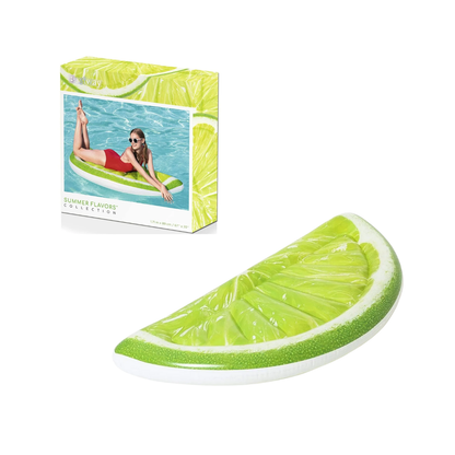 Colchoneta Flotador Inflable Media Lima Gigante 171x89 cm