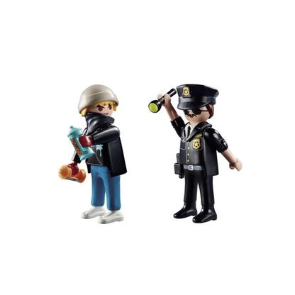 Playmobil Dúo Pack Policía y Ladrón