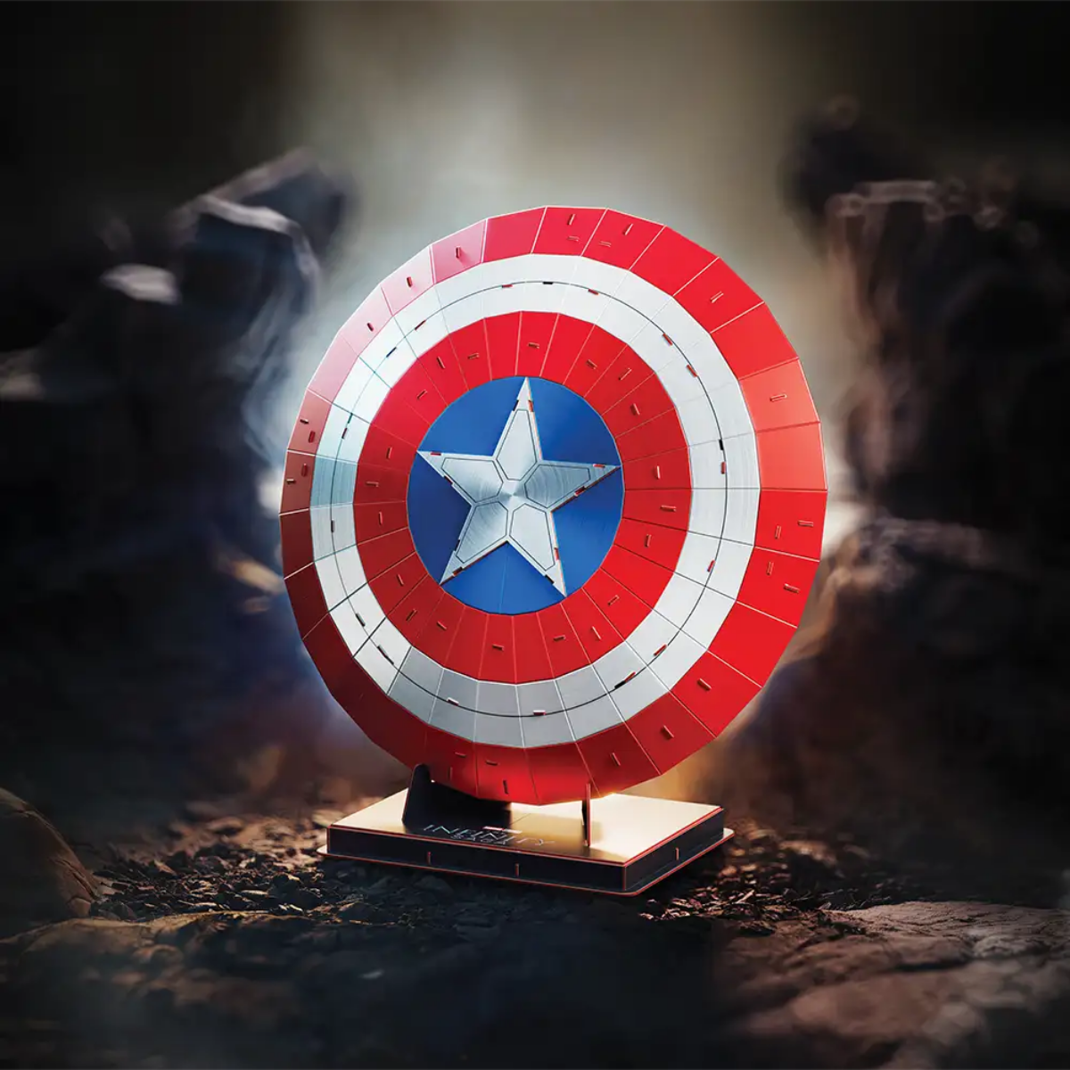 Rompecabezas 4D Marvel Capitán América con Base