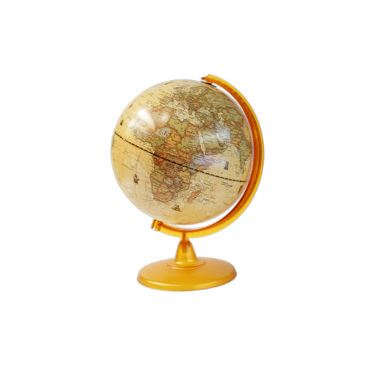 Globo Terráqueo 25 Cm Antiguo Plow