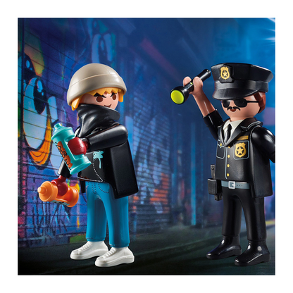 Playmobil Dúo Pack Policía y Ladrón