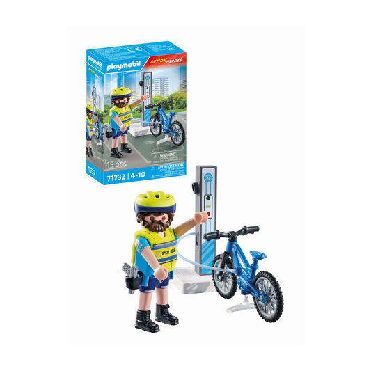 Playmobil 71732 Policía Patrulla En Bicicleta
