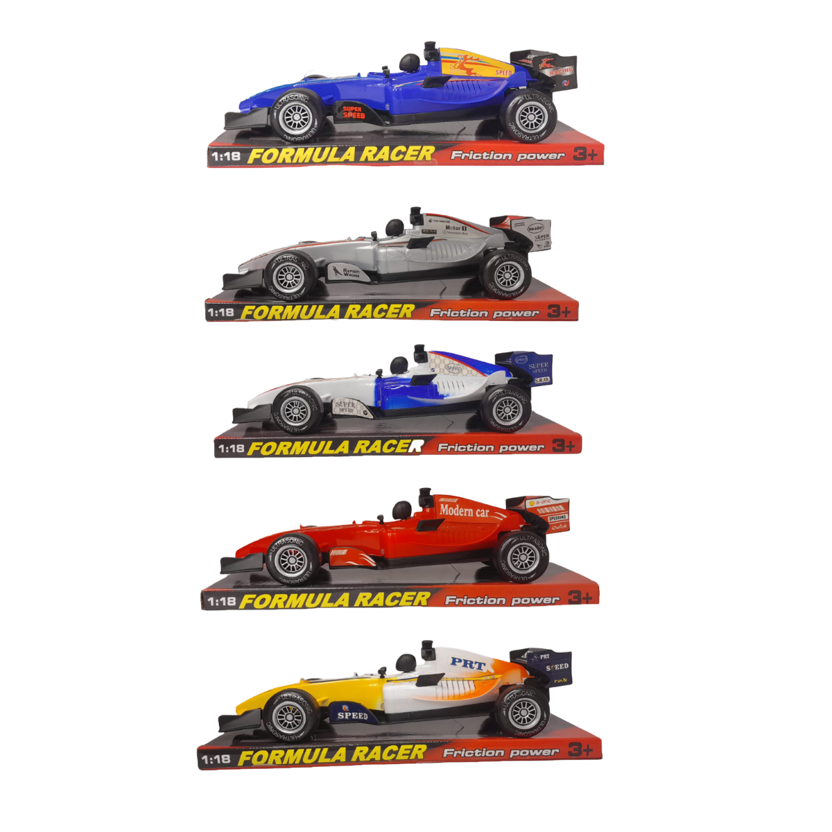 Combo Autos de Carreras Fórmula 1 – Set de 5 Modelos