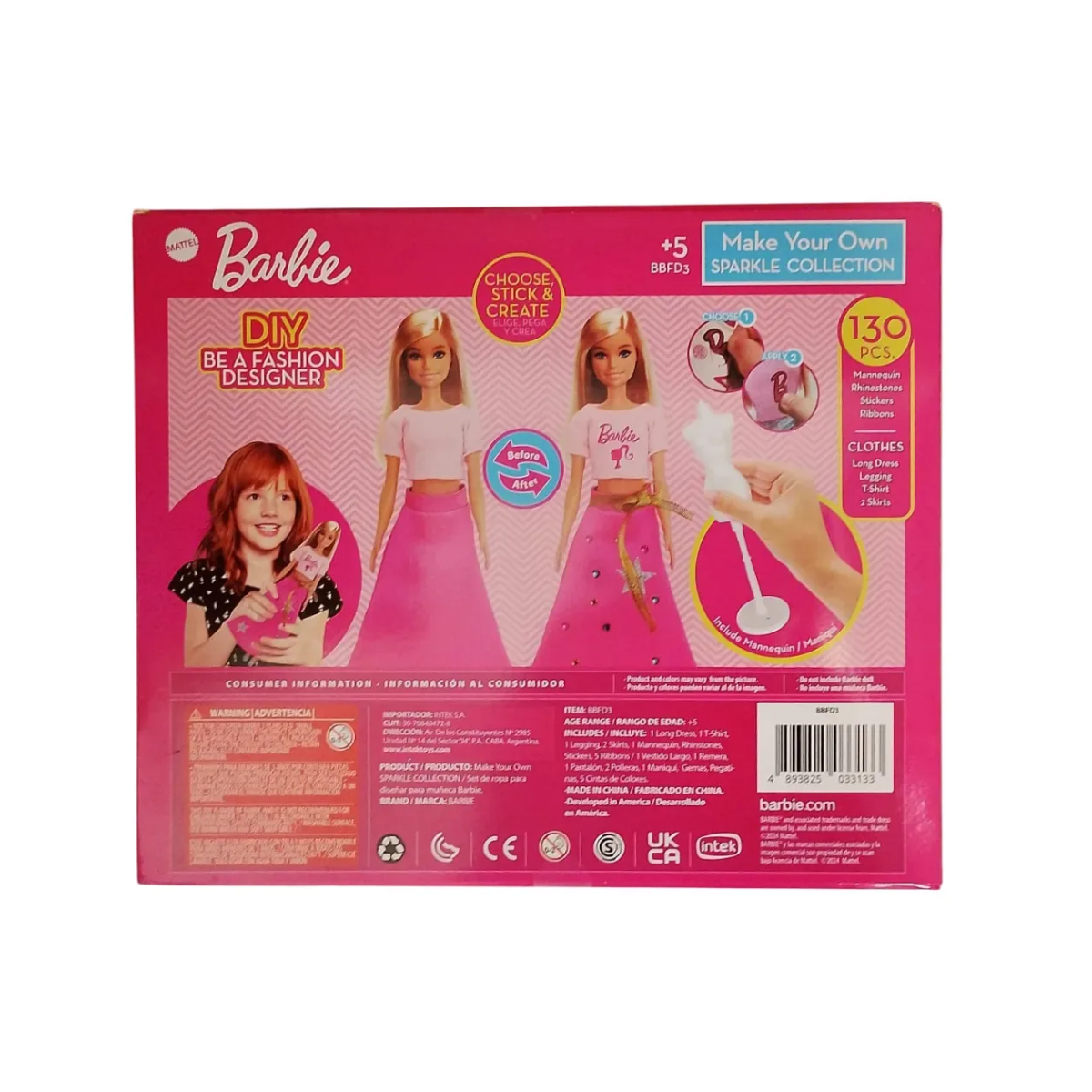 Barbie: Set de Ropa para Diseñar con Strass