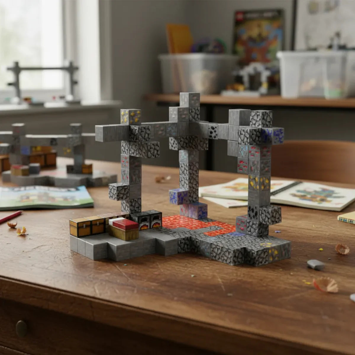 Cubos Magnéticos Mina 128 Piezas T033