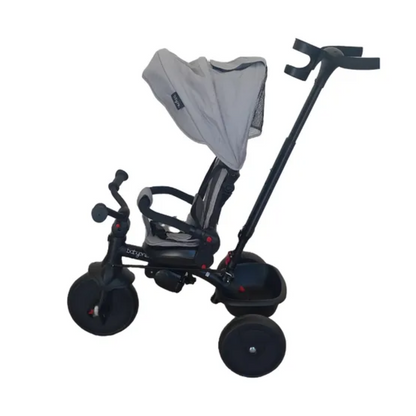 Triciclo con Capota 360º Rubber Wheel Gris