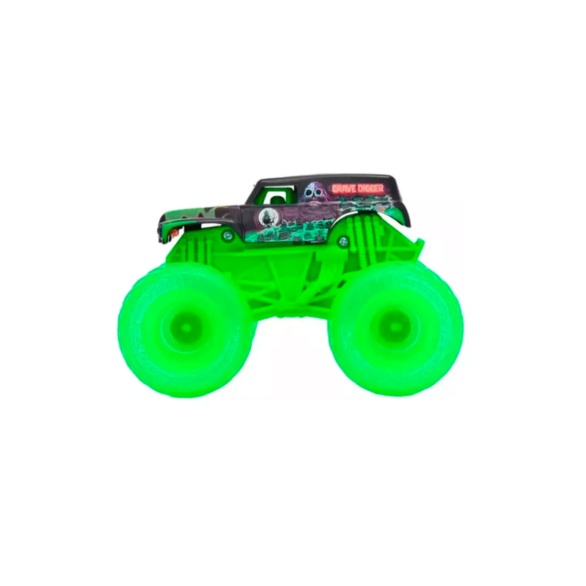 Monster Jam 1:43 Grave Digger Luminoso - Ruedas Brillantes