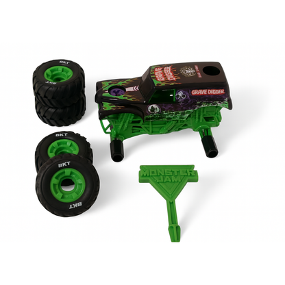 Pack Monster Jam Armable 1:32 x2 - El Toro Loco y Zombie (Con Destornillador)