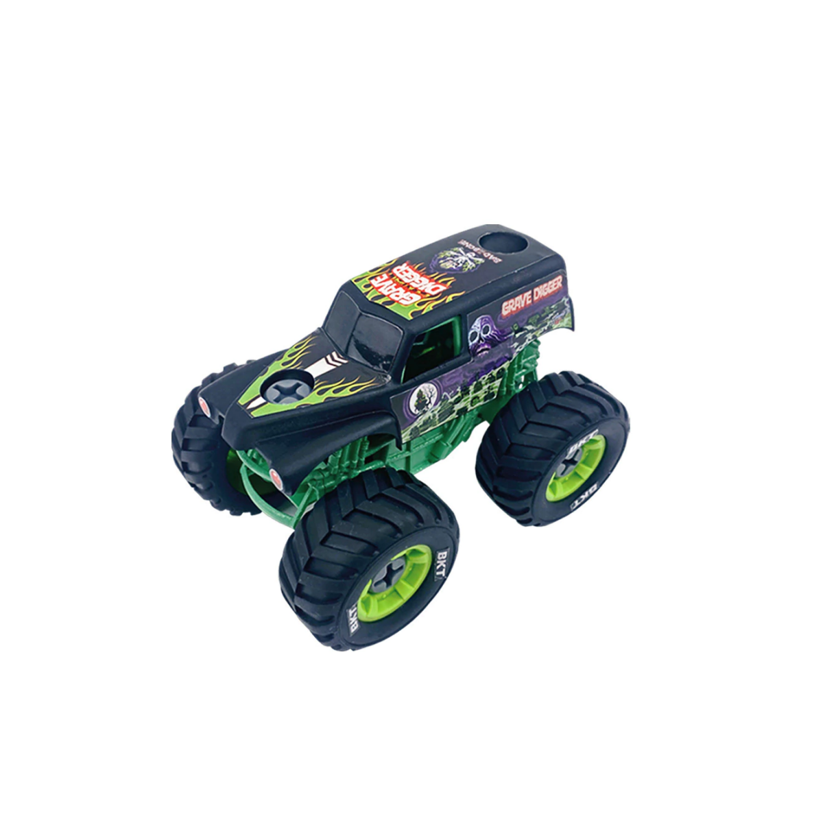 Pack Monster Jam Armable 1:43 x4 - Grave Digger, Zombie, El Toro Loco y Megalodon
