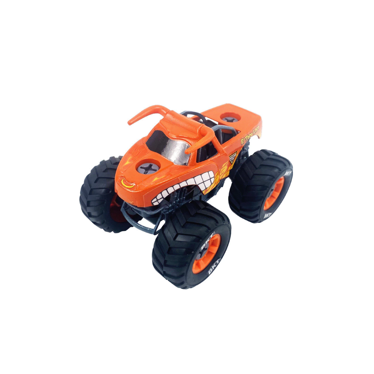 Pack Monster Jam Armable 1:43 x4 - Grave Digger, Zombie, El Toro Loco y Megalodon