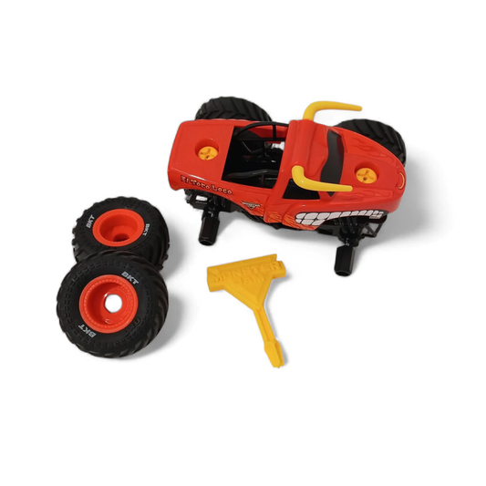 Monster Jam 1:32 El Toro Loco para Armar y Desarmar - Con Accesorios