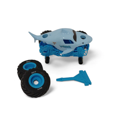 Monster Jam 1:32 Megalodon para Armar y Desarmar - Con Accesorios