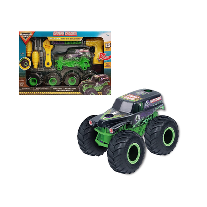 Monster Jam Transportador El Toro Loco 1:32 con Monster Truck Armable 1:43