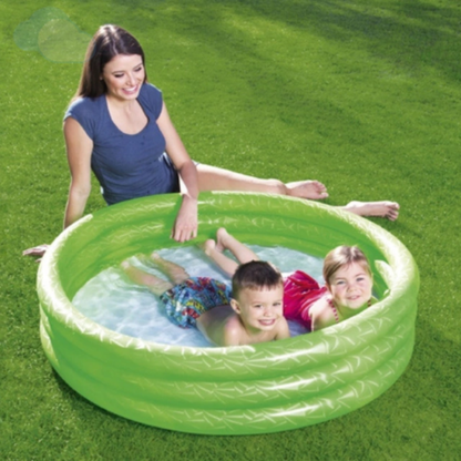 Pileta Redonda Inflable 3 Aros de Colores 122x25 cm