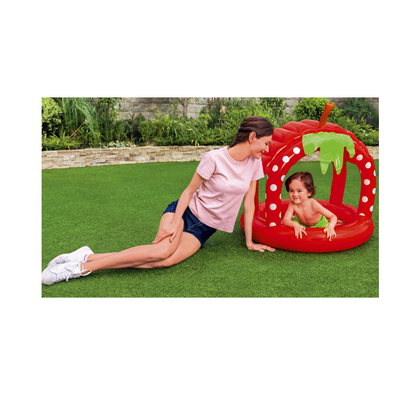 Pileta Inflable Con Techo Frutilla