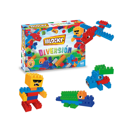 Bloques Blocky Diversión 60 Piezas Rasti