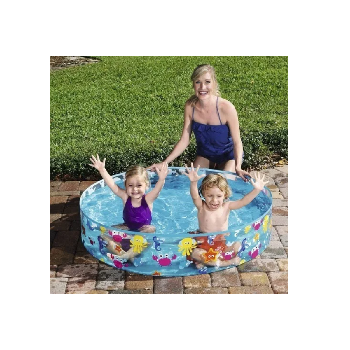 Pileta Inflable Animalitos Marinos 150x53 cm - 277 L