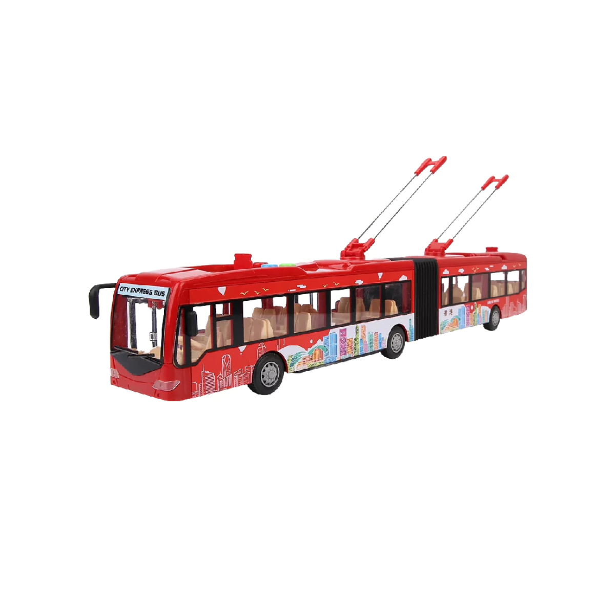Autobús Doble Urbano Articulado Con Sonido Isakito