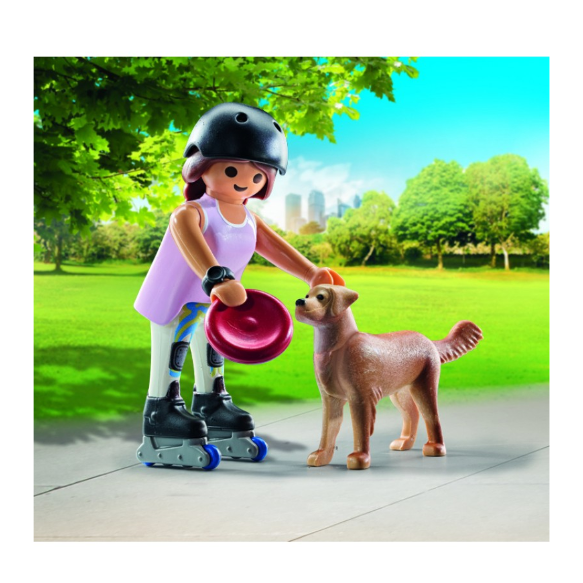 Playmobil Patinadora Con Retriever 71739