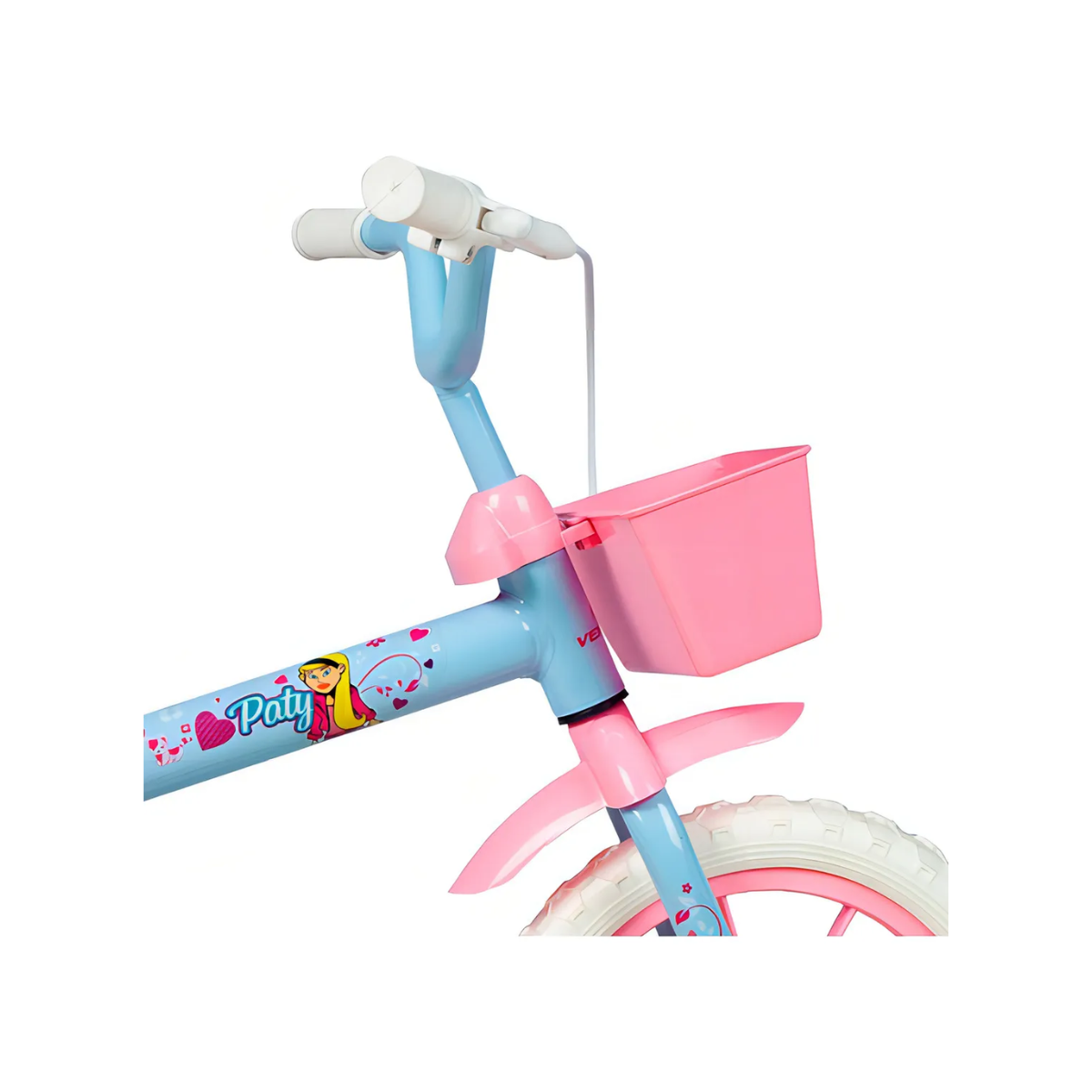 Bicicleta Infantil Rosa y Celeste de Montaña Rodado 12 con Rueditas