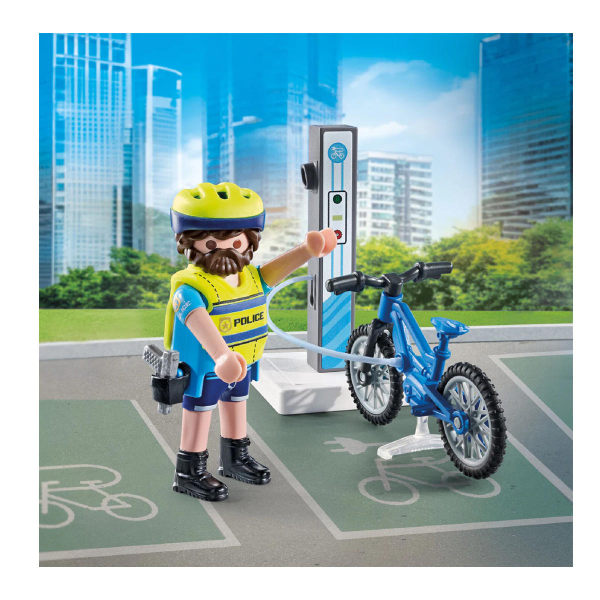 Playmobil 71732 Policía Patrulla En Bicicleta
