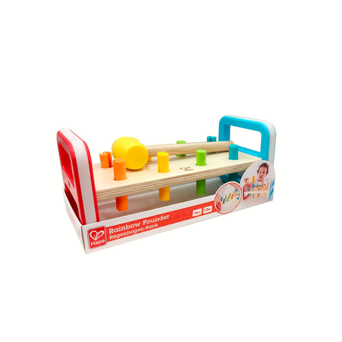 Juego Didáctico Banco de Descarga Arcoiris Hape Alparamis