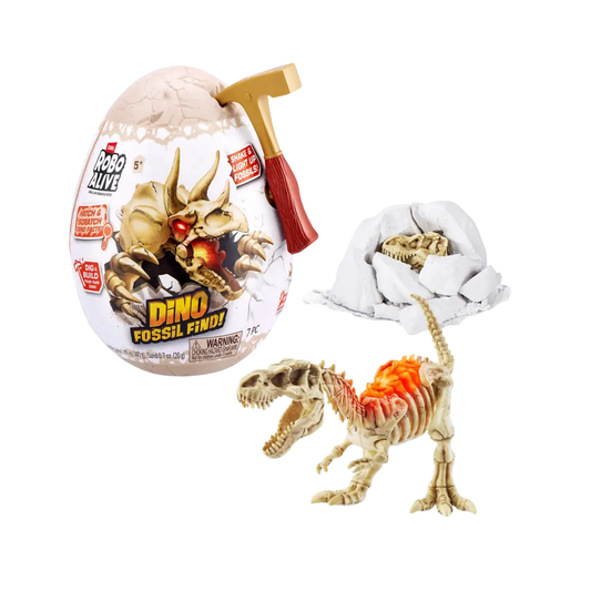 Robo Alive Dino Fossil Find - Huevo Sorpresa Desentierra Fósiles 18 cm