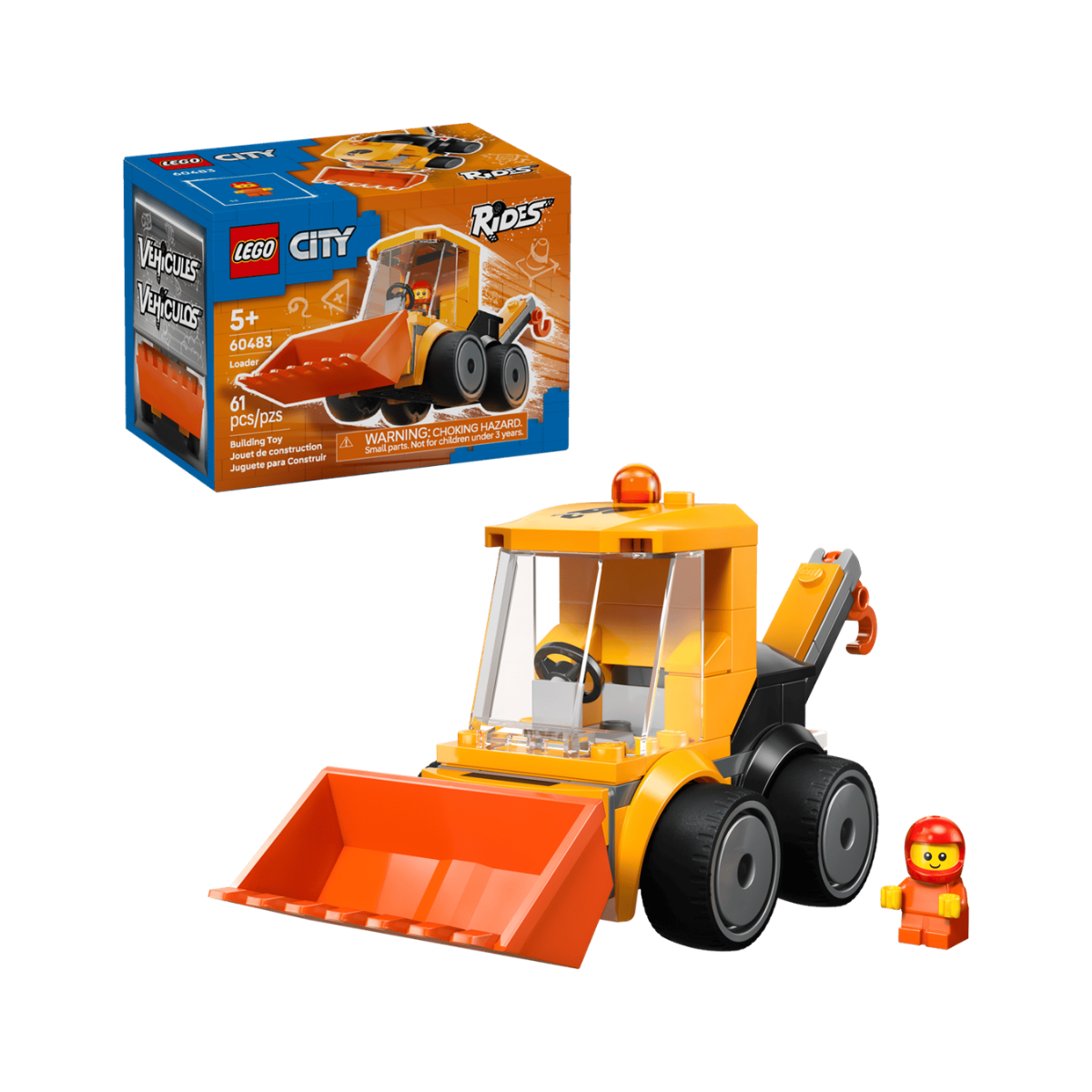 LEGO® City Rides Construction Loader – Cargadora de Construcción