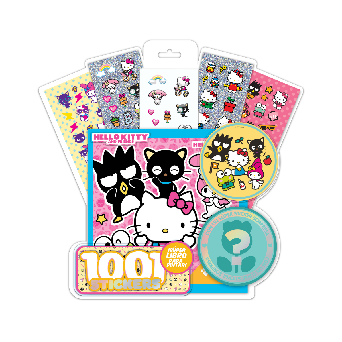 Blíster 1001 Stickers Hello Kitty and Friends