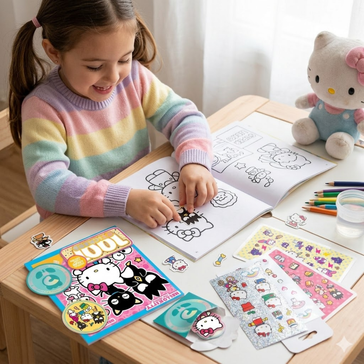 Blíster 1001 Stickers Hello Kitty and Friends