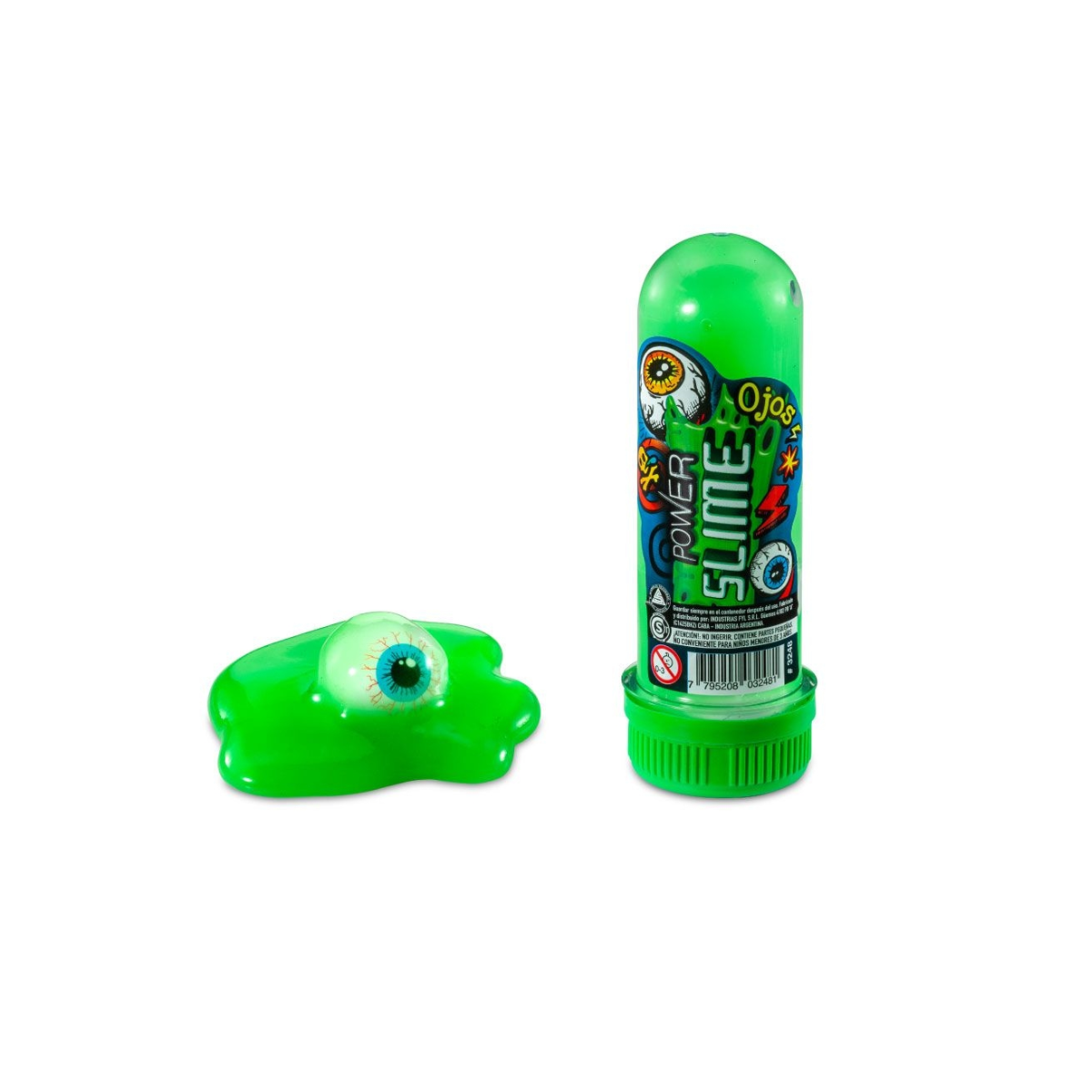 Tubo De Slime Individual Ojos Chikitoys