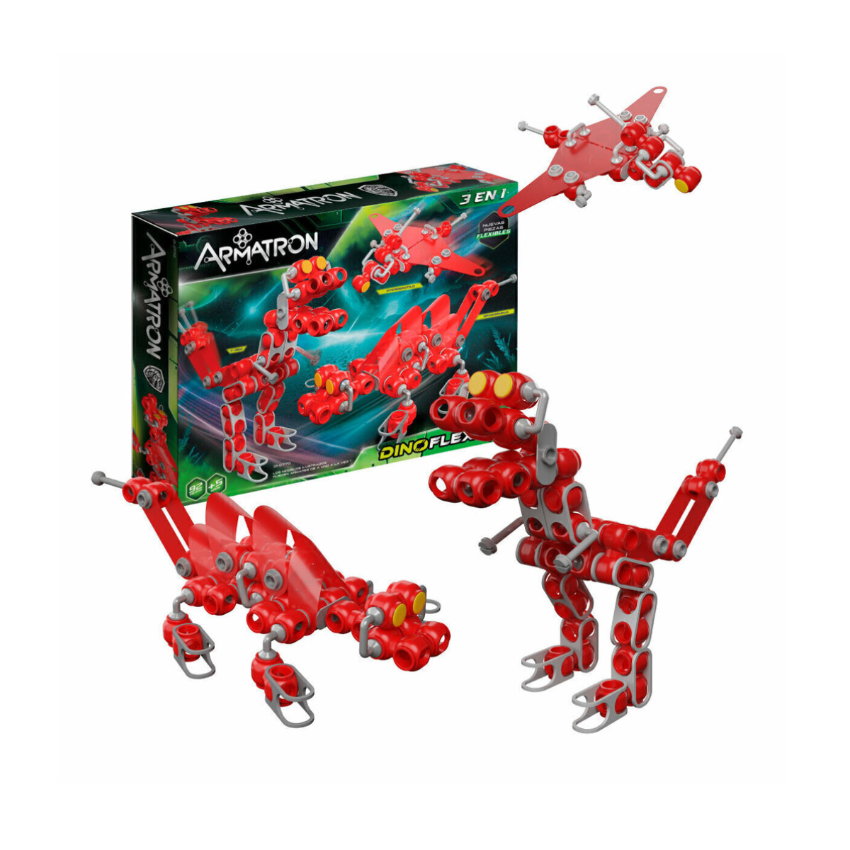 Juego De Construcción Dinosaurio Armatron DINOflex 3 en 1 Rasti