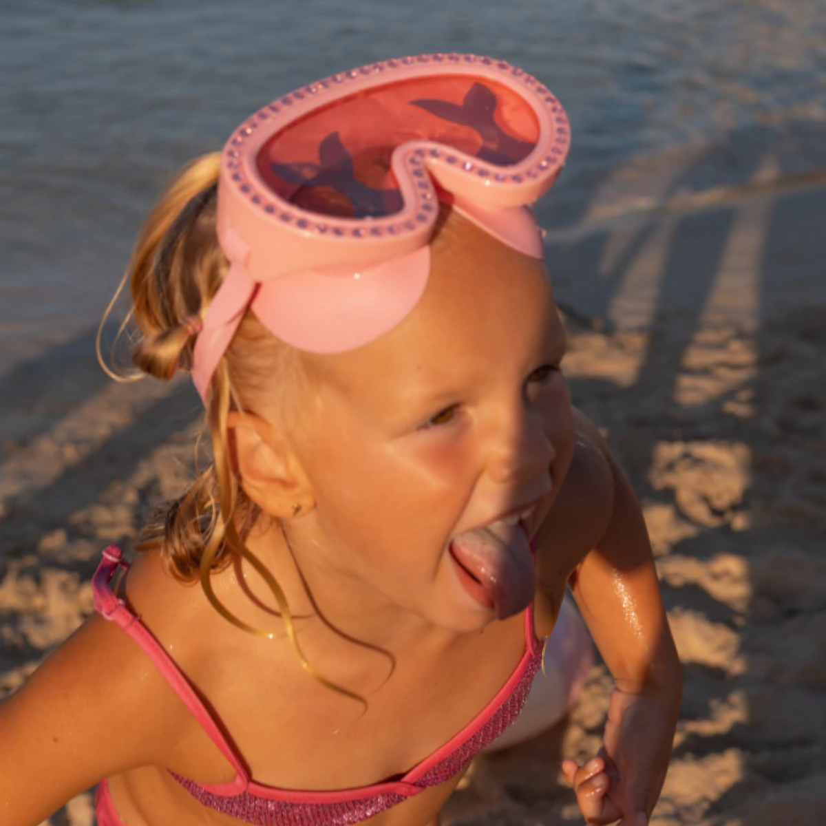 Antiparras Infantiles Sirena con Lentes Transparentes y Filtro UV