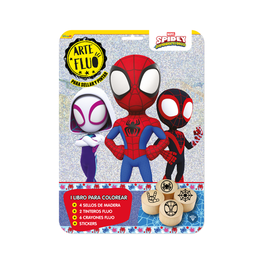 Set de Arte Fluo Spidey y sus Sorprendentes Amigos