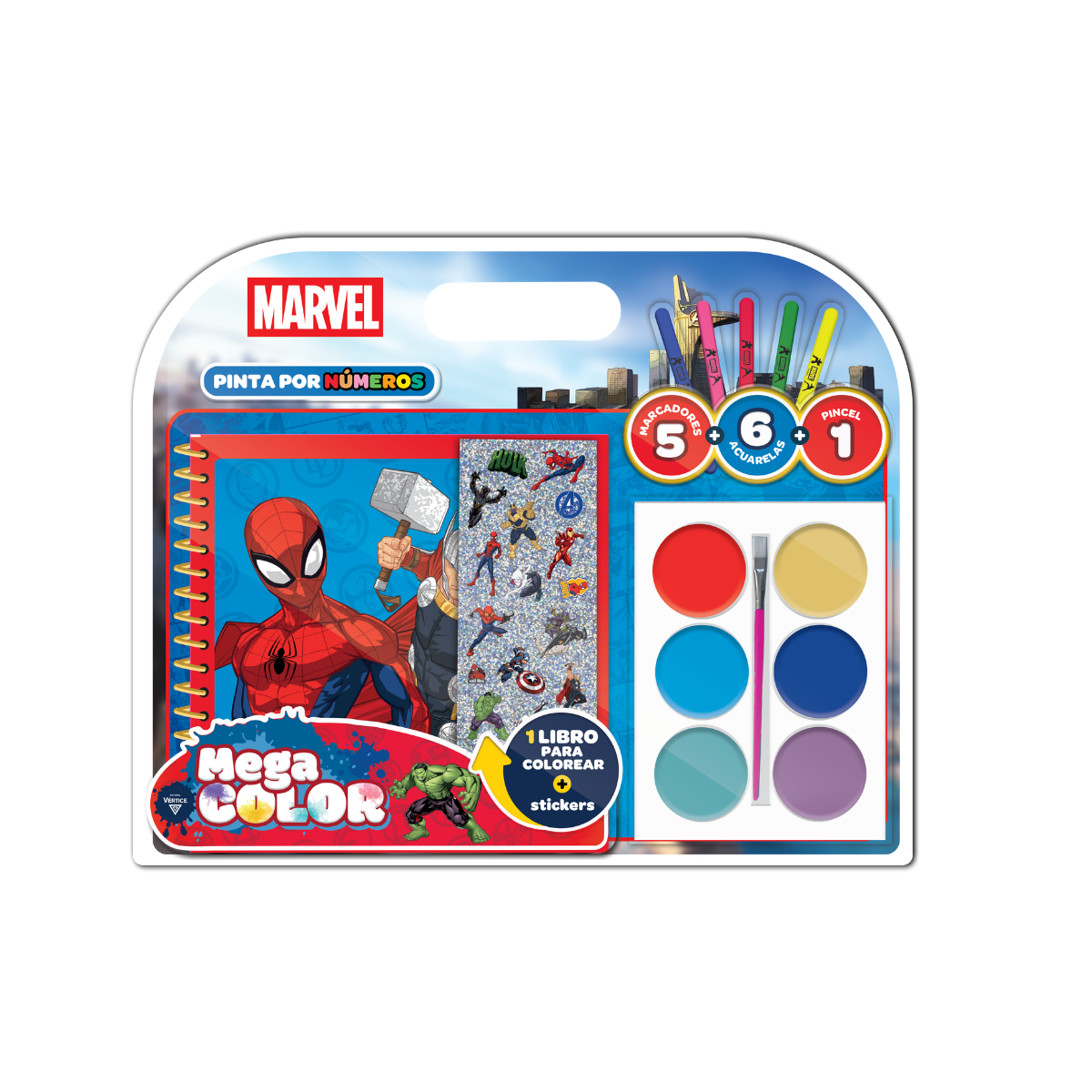 Kit de Arte Mega Color Marvel Avengers